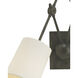 Compass 12 inch 120 watt Black Iron Swing Arm Wall Light